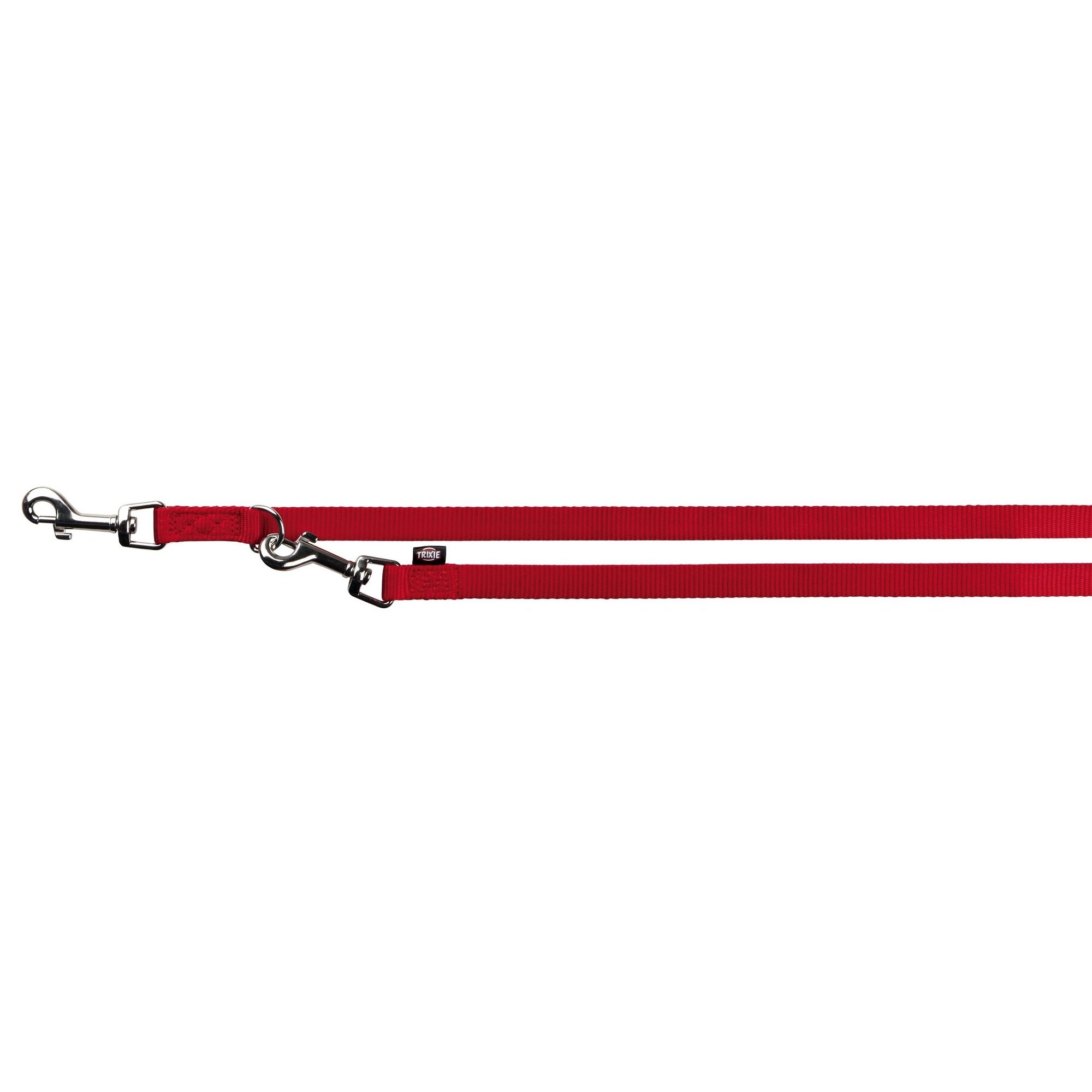 Trixie Premium Double Adjustable Dog Leash, X-Small/Small, Red