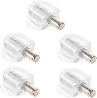 OSALADI 50pcs Closet Board Support Metal Cabinets Clear Stand Glass Holder Clear Shelf Pegs Cabinet Shelf Pegs Bookcase Shelf Shelving Brackets Closet Rod Brackets Shelf Brackets Pin Board