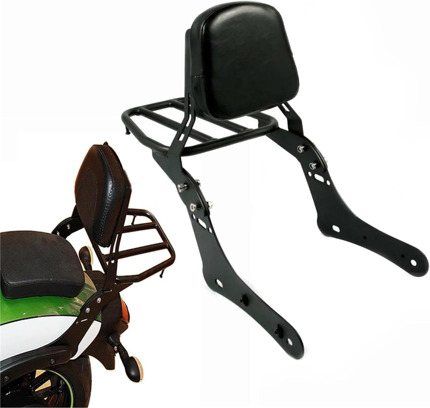 VN650 EN650モーターサイクル2015-2022 Vulcan S 650モデル用の取り外し可能な背もたれと荷物ラックシシー に適合する  バルカン S 650 VN650 2015-2020 取り外し可能なオートバイ助手席背もたれセット、ラゲッジラック付き に適合する バルカン 650  S EN650 VN650 S650 ... に適合する バルカン 650 S EN650 VN650 S650 EN650d に適合する バルカン S650 2015-2023