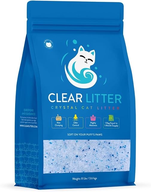 Cat Litter – Premium Lightweight, Non-Clumping, Dust-Free Crystals for Fresh Odor Control, ScoopFree & Easy to Clean, Pretty Kitty Litter for Multi-Cat Homes, Long-Lasting Performance