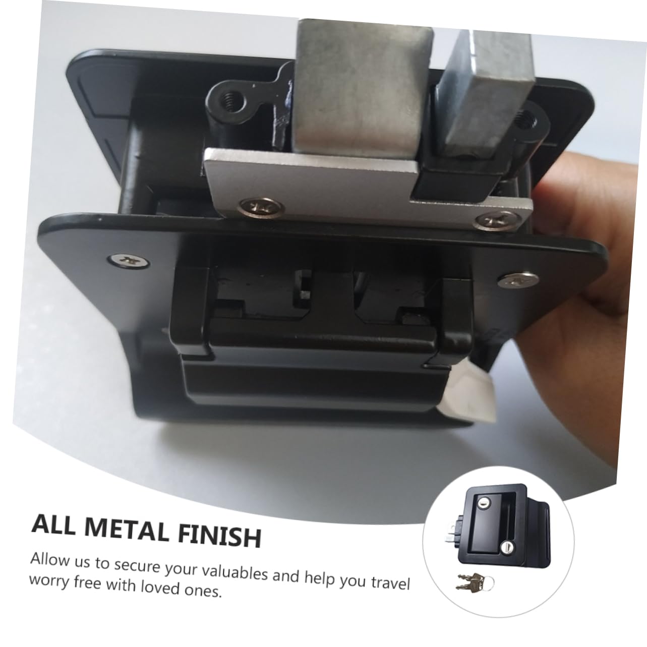 Serratura per Porta Camper in Lega di Zinco Chiusura per Porta Roulotte Resistente alle Intemperie Accessorio per Camper Antiruggine e Antisporco Parte
