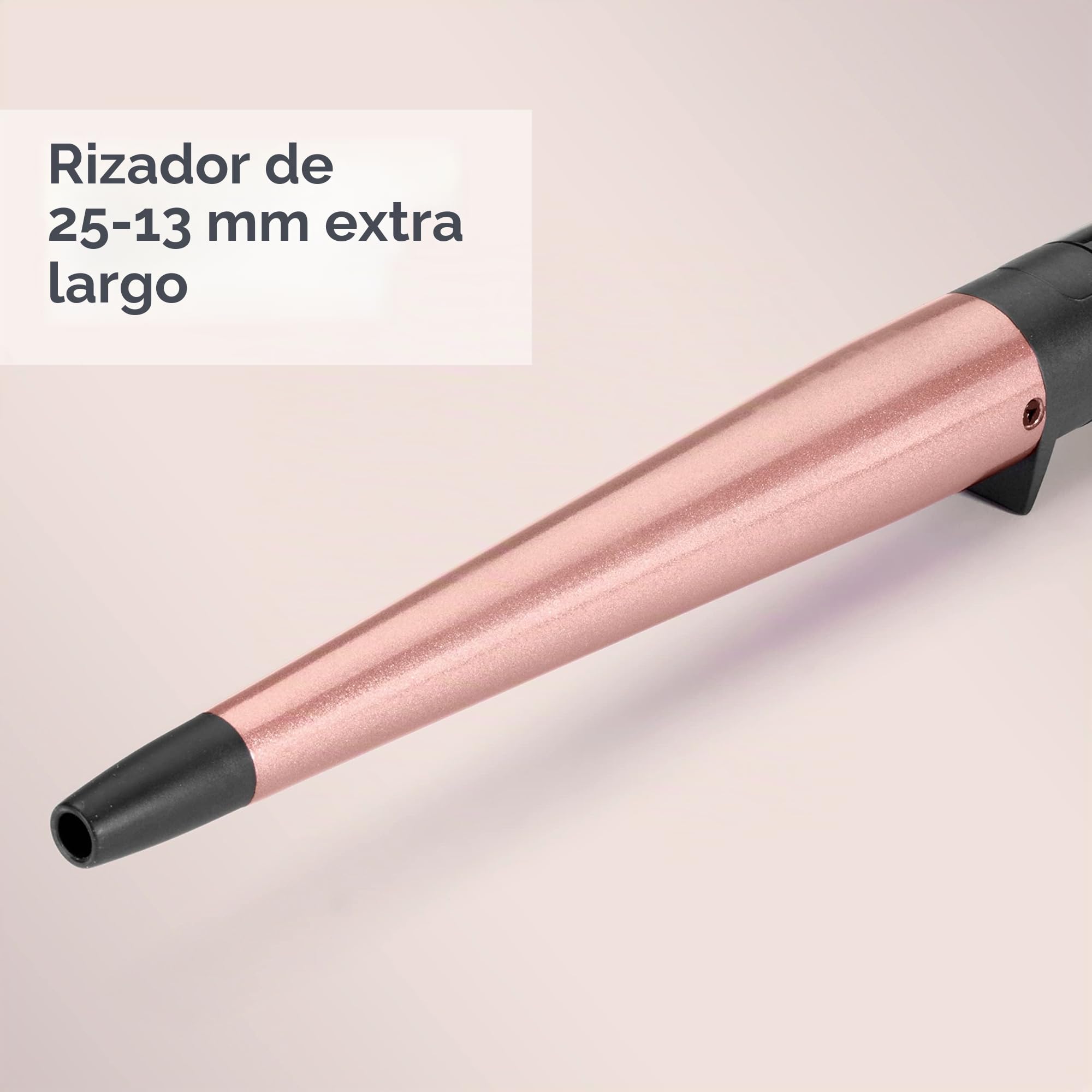 BaByliss Rizador Cónico Rose Quartz 13-25 mm Cerámico 160-210°C C454E