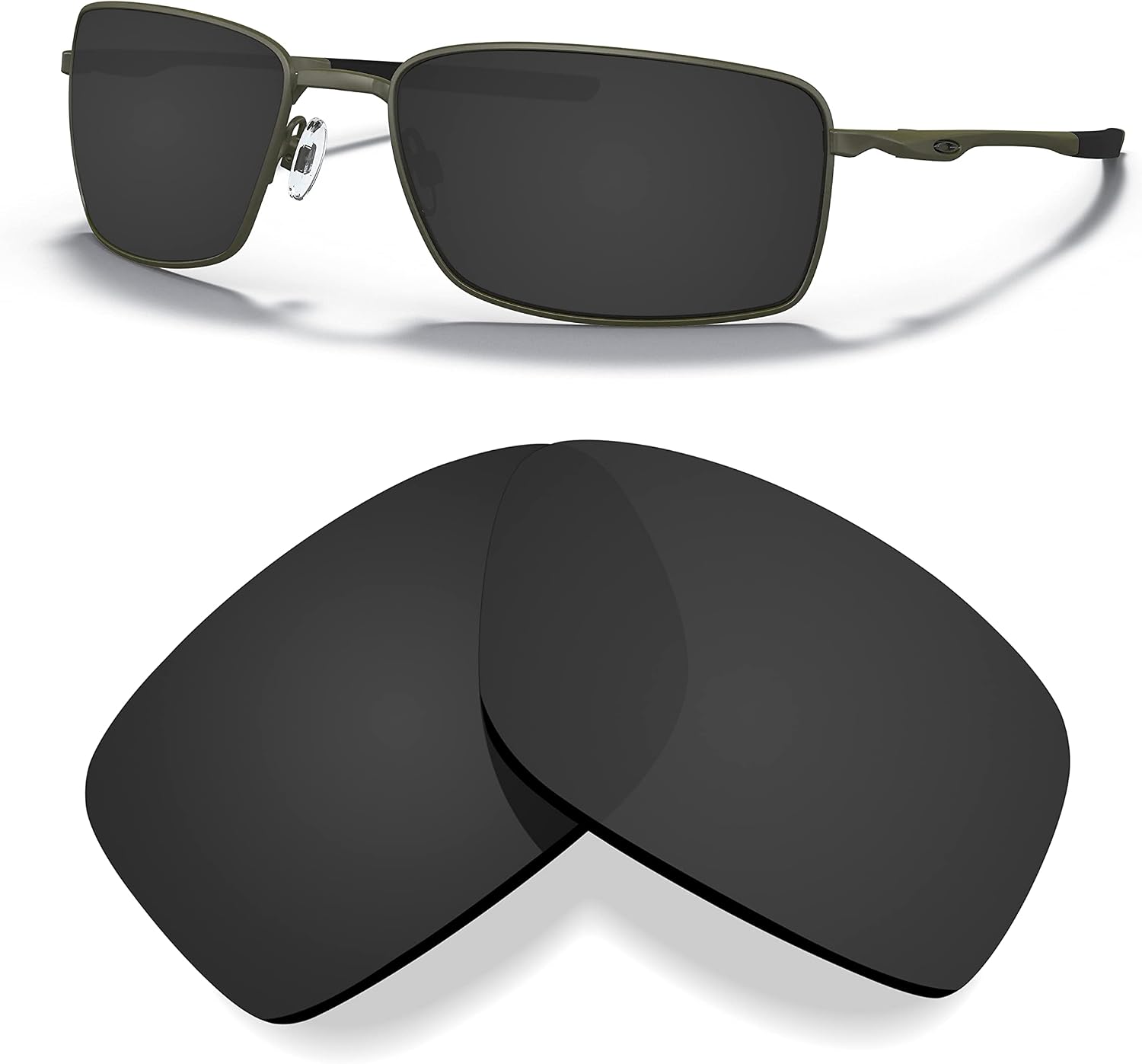 Polarized Replacement Lenses for Oakley Square Wire OO4075 Sunglasses 2014 image 2