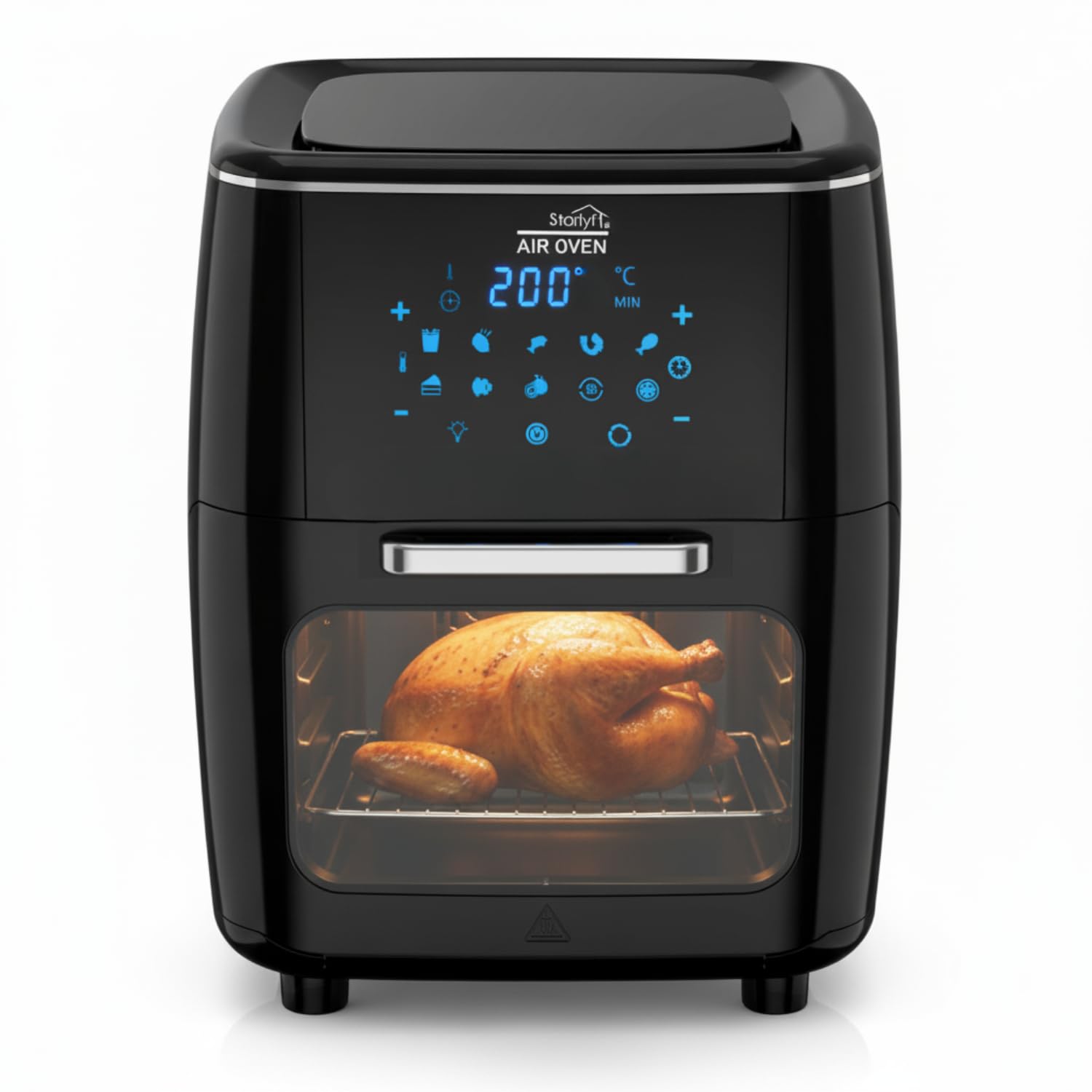 STARLYF Air Oven Freidora de Aire, Horno de Aire eléctrico, 1700W - 12L, Tecnología Air Cycling, 10 Programas, Freidora de Aire 65-200℃, Panel LED táctil, Fácil de Limpiar