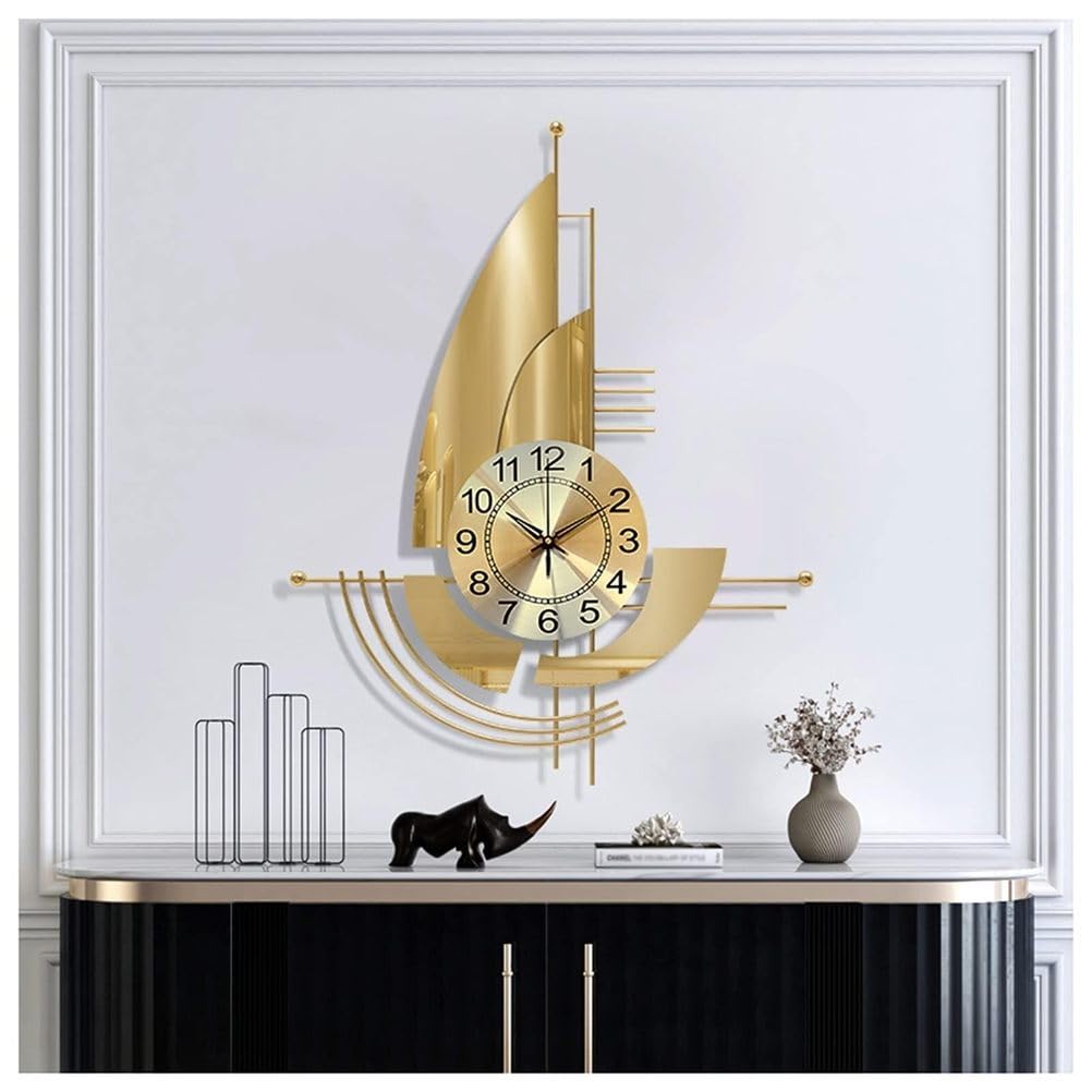 SaryEdge Wall Clockmodern 3D Decorative Wall Clock, Quartz Wall Clock for Decorative Living Room Wall Show,