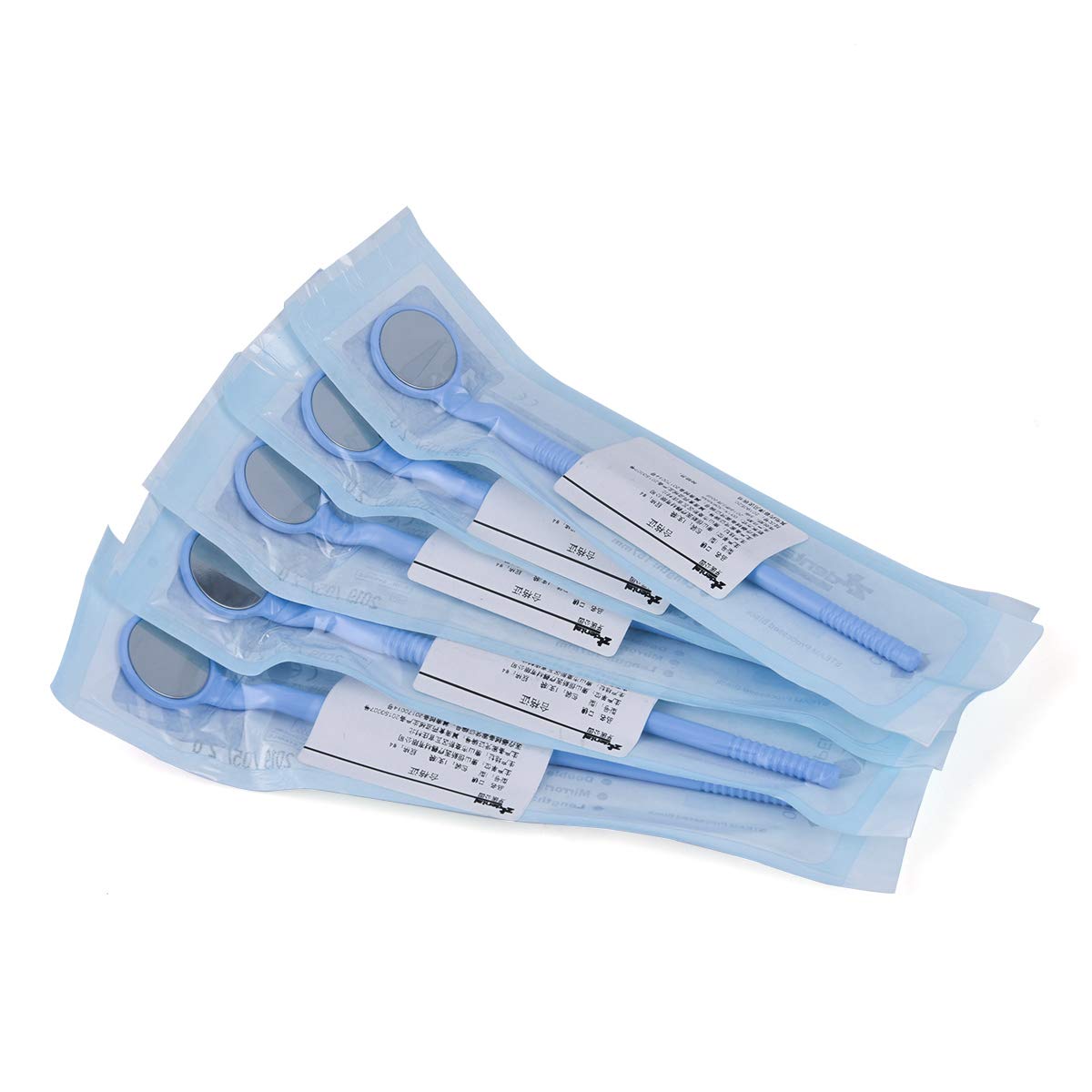 AnhuaDental 5 Pieces Autoclavable Double Sided Mouth Mirrors for Oral Examination