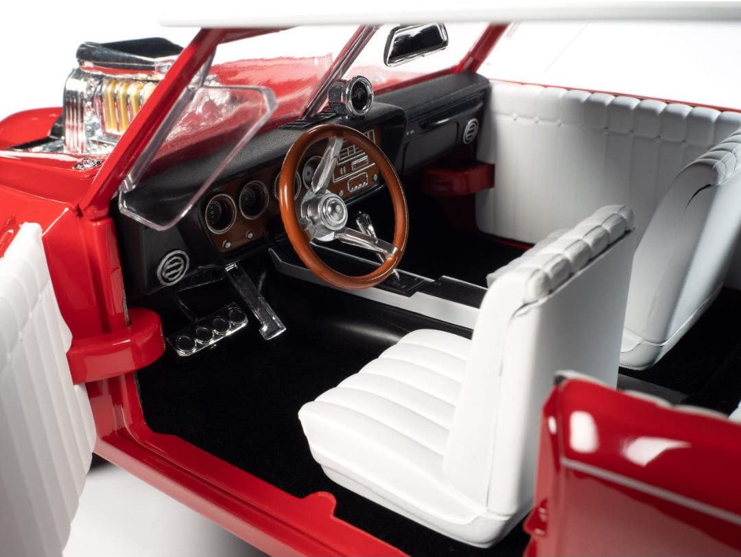 Amazon | AUTOWORLD 1/18 モンキーモービル レッド/ホワイト 完成品