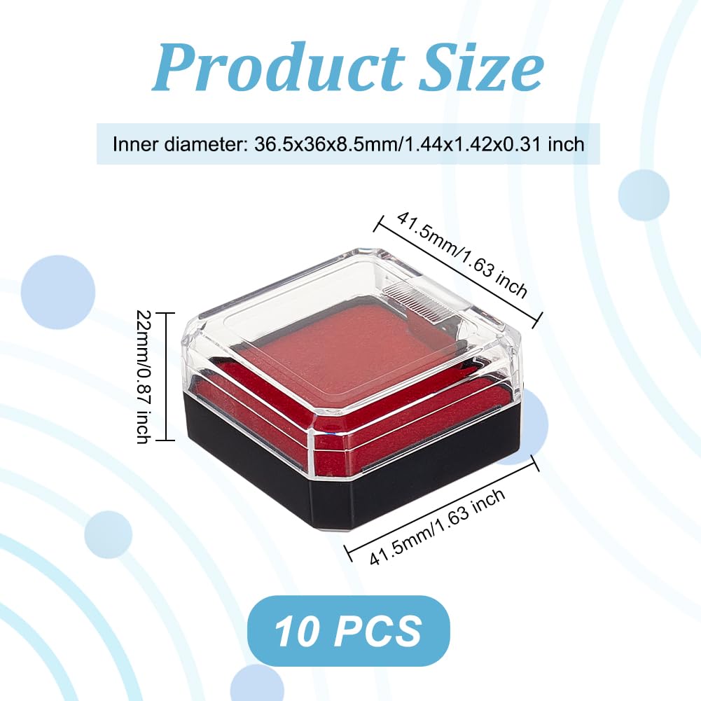 PATIKIL 12 Scatole Trasparenti Per Spille – Contenitori In Plastica Con Spugna 7x7x1,8 Cm Per Gioielli E Collezionismo