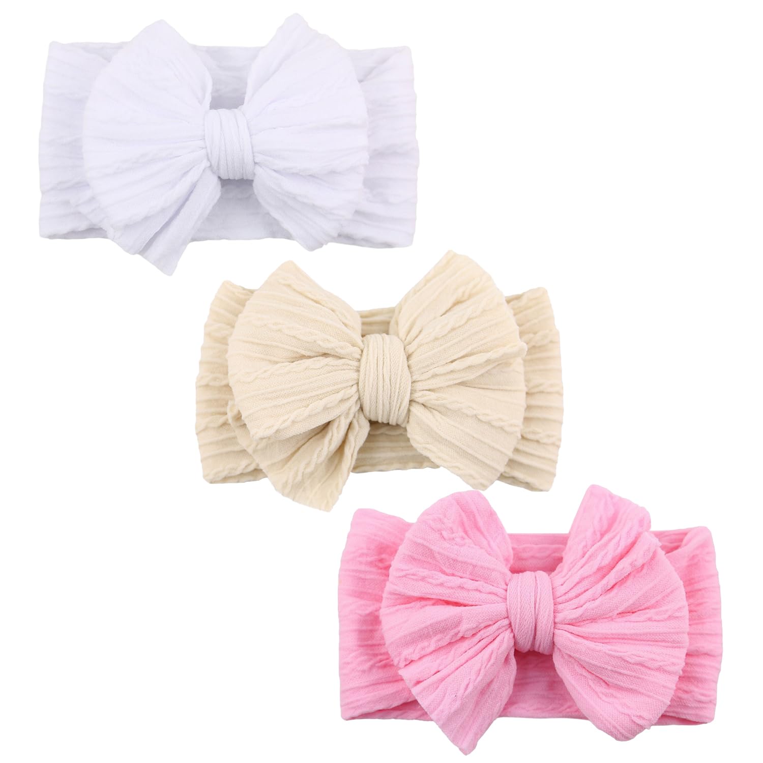 Set aus 20 roten Haaraccessoires, Baby-Haarbänder mit Schlei