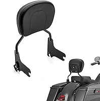 Vista 11 de Dasen Barra de sissy desmontable compatible con Harley Touring, respaldo del pasajero de liberación rápida compatible con Touring Road Glide Street