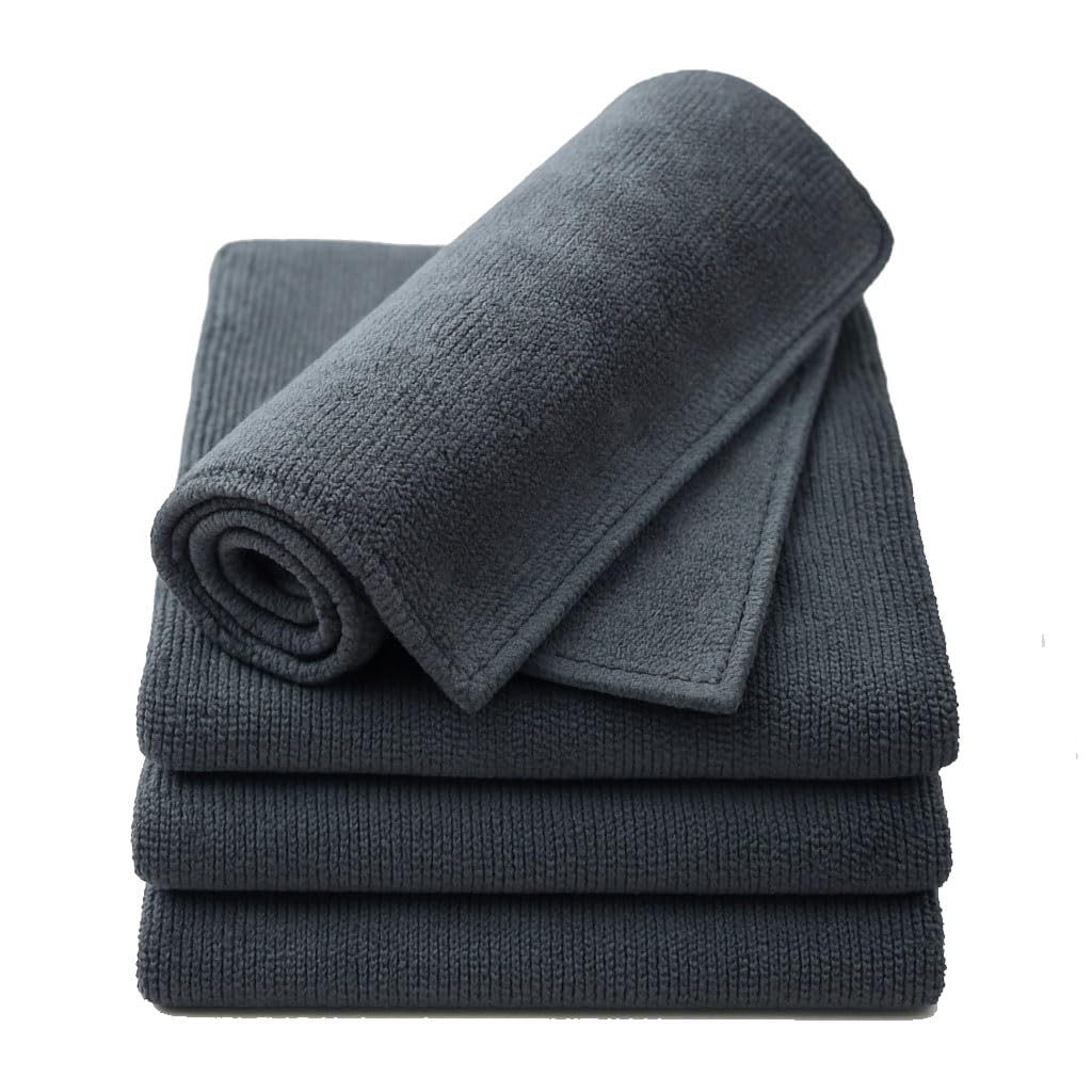 RODEX Heavy Microfiber Cloth for Car Cleaning and Detailing, Double Sided, Extra Thick Plush Microfiber Towel Lint-Free, GSM (Size 40cm x 40cm)/ Pack of 4-image-16