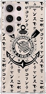Capa Anti Impacto Slim Air Gocase Compatível com Galaxy S23 Ultra (6.8 Pol) (Uniforme Corinthians Escudo 2022)