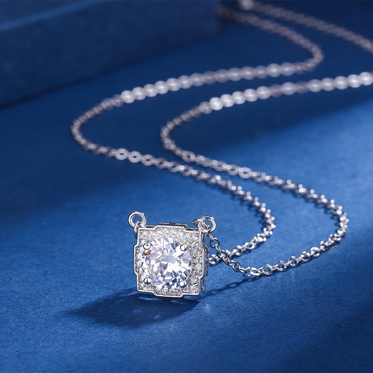 4pcs Cubic Zirconia Wedding Jewelry Sets for Bride Bridesmaid Cubic Zirconia Pendant Necklace Earrings Link Tennis Bracelet Open Ring Set for Women Birthday/Valentine's Day/Mother's Day/Christmas