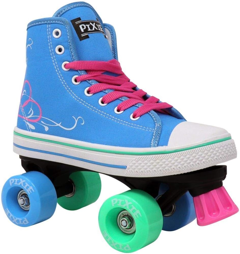 Lenexa Roller Pixie Kid’s Quad Roller Skates - Kids Roller Skates - Roller Skates for Kids - Roller Skates for Girls - Roller Skates for Boys - Girls Roller Skates