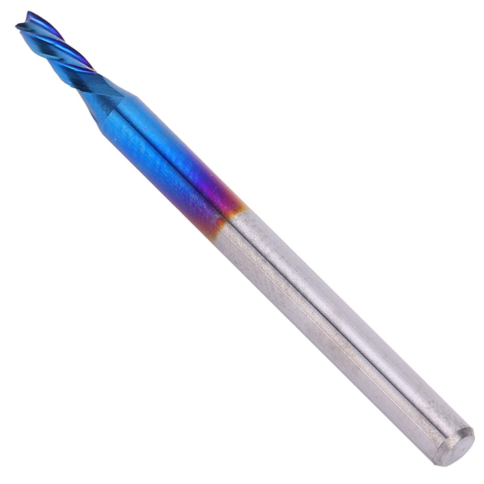 Frez Mavaol ze stali wolframowej, 4-ostrzowy frez palcowy z powłoką Nano Blue, wysoka prędkość, zużycie, do maszyn CNC i zastosowań frezarskich (3.175 * 2 * 5)