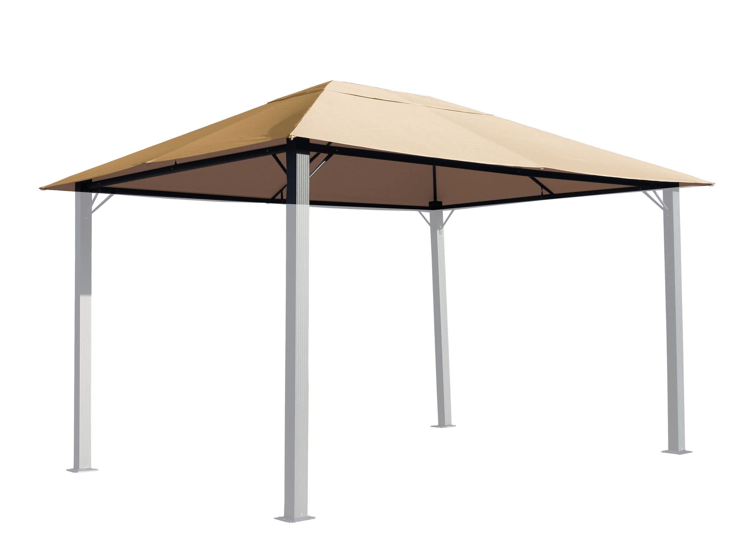 QUICK STAR Ersatzdach für Pavillon Paris 3x4m Pavillondach Sand