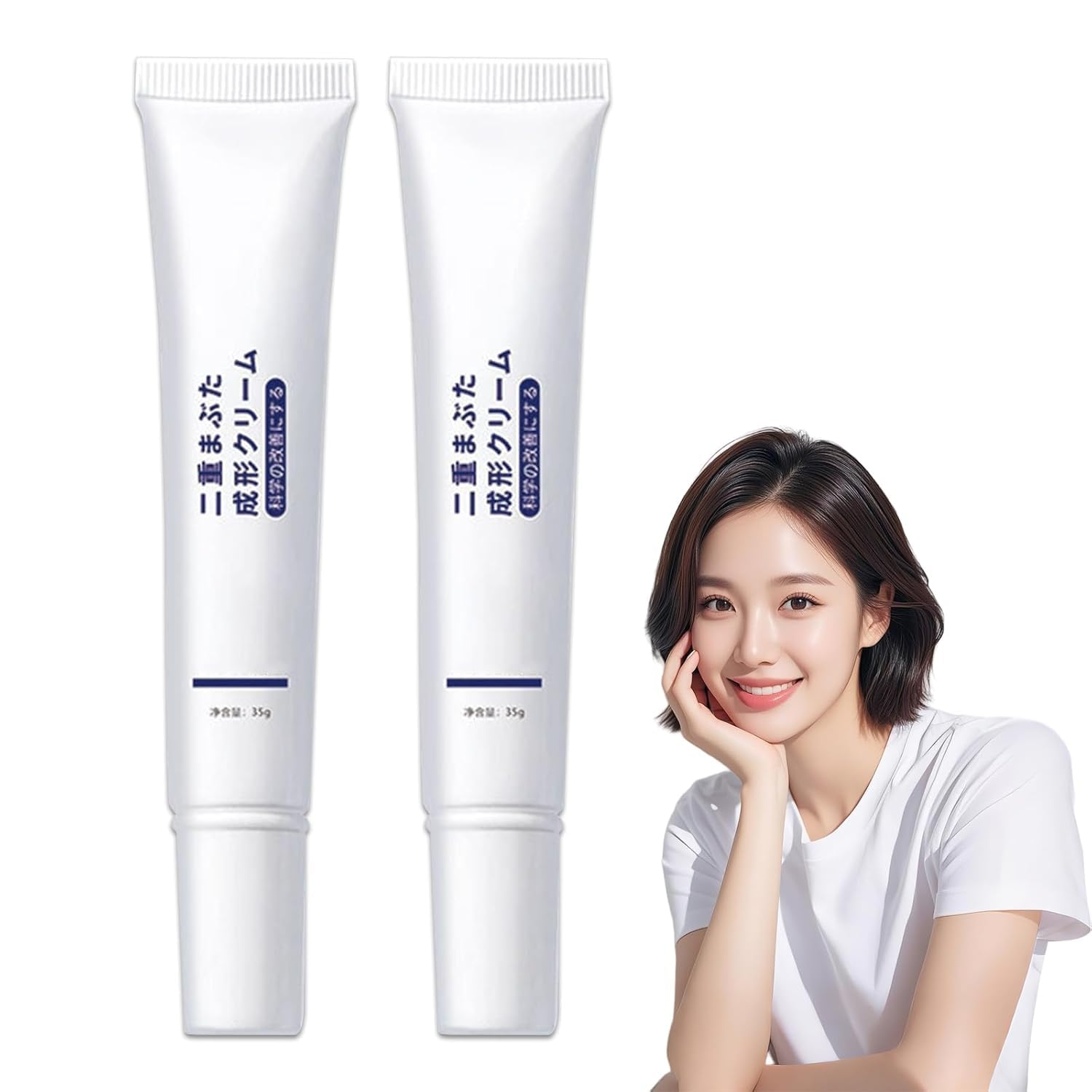 Crema per palpebre ad asciugatura rapida e lunga tenuta, crema per definire le doppie palpebre, crema lifting invisibile leggera, flessibile e senza pieghe, per palpebre cadenti
