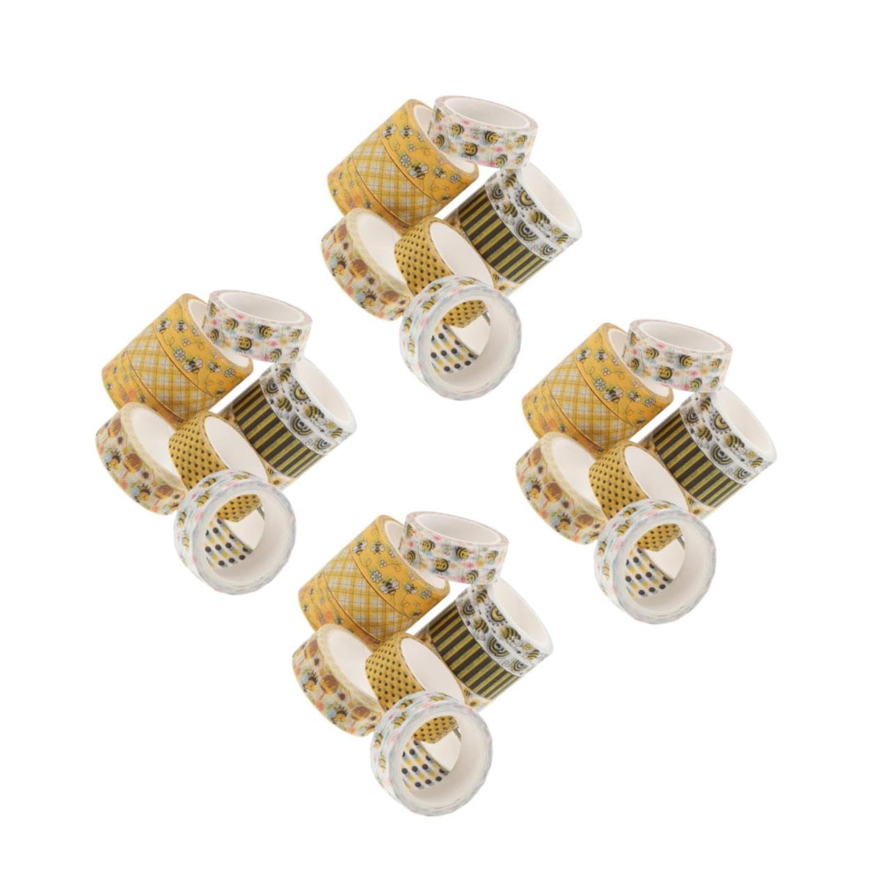 NUOBESTY 48rotoli Washi Tape Decorativo Stampa Api Nastro Adesivo Per Scrapbooking e Fai Da Te Set Stile Per Planner e