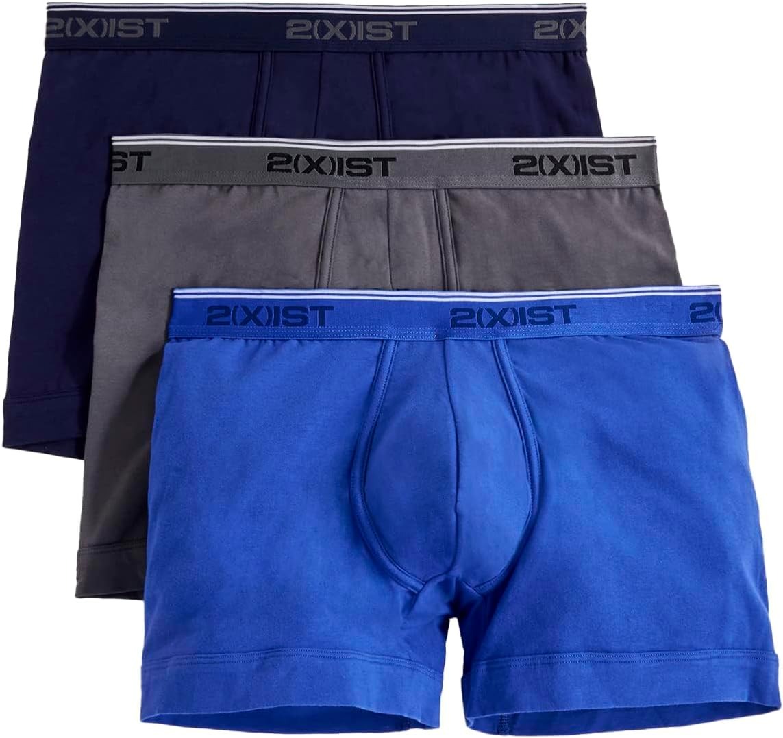 2(X) IST Men's Cotton Stretch Boxer Brief 3-pack - Image 3
