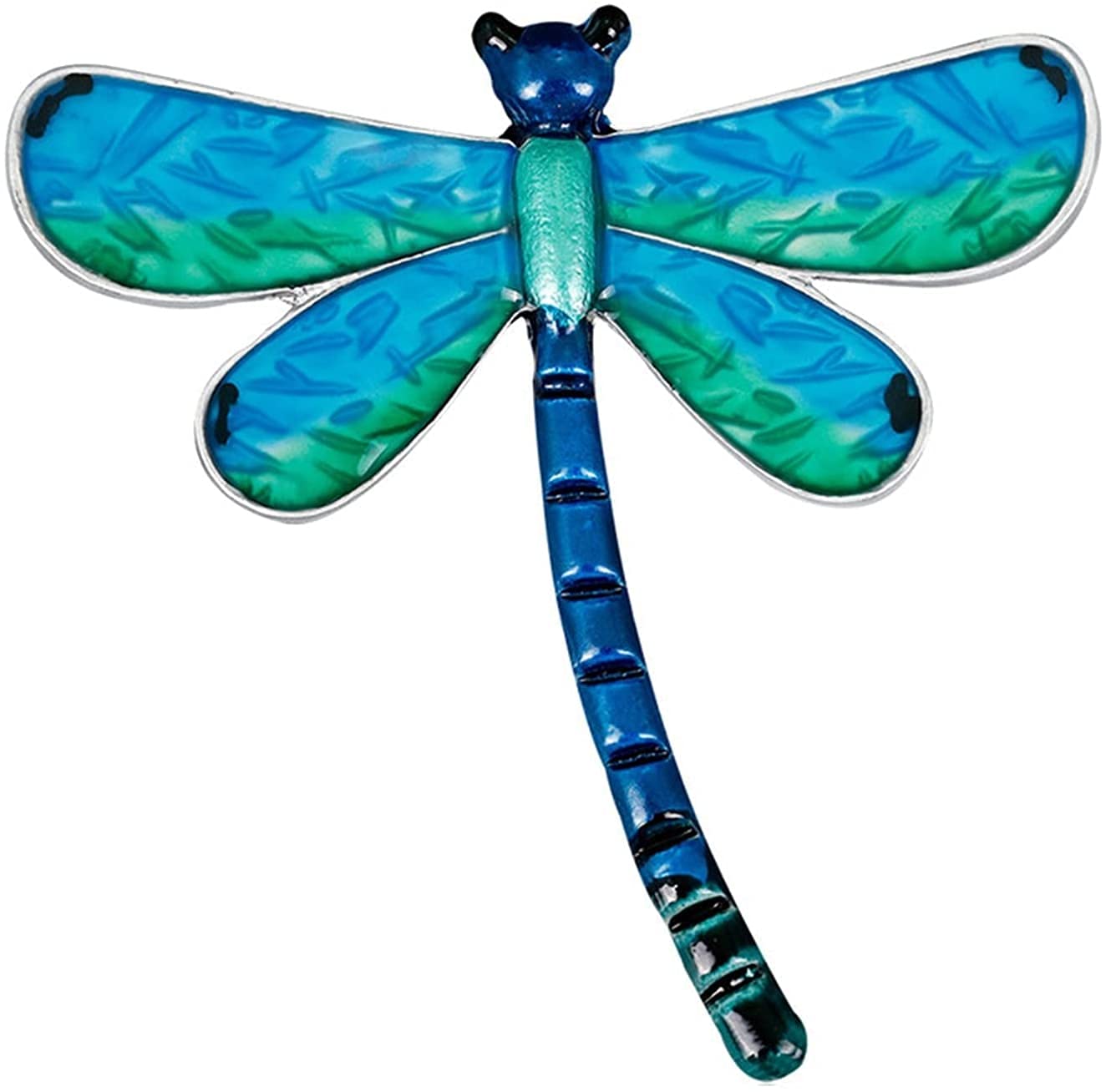 NZDY Fashionable Brooch Pin Enameled Blue Dragonfly Brooches Zinc Alloy Animal Brooch Pin Women's Garment Accessories Bridal Brooch Pin/Blue/Blue
