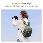 K&F Concept Camera Backpack, Lightweight Camera Bag for Photographers, Portable Photography Bag Compatible with Canon/Nikon/Sony - Green