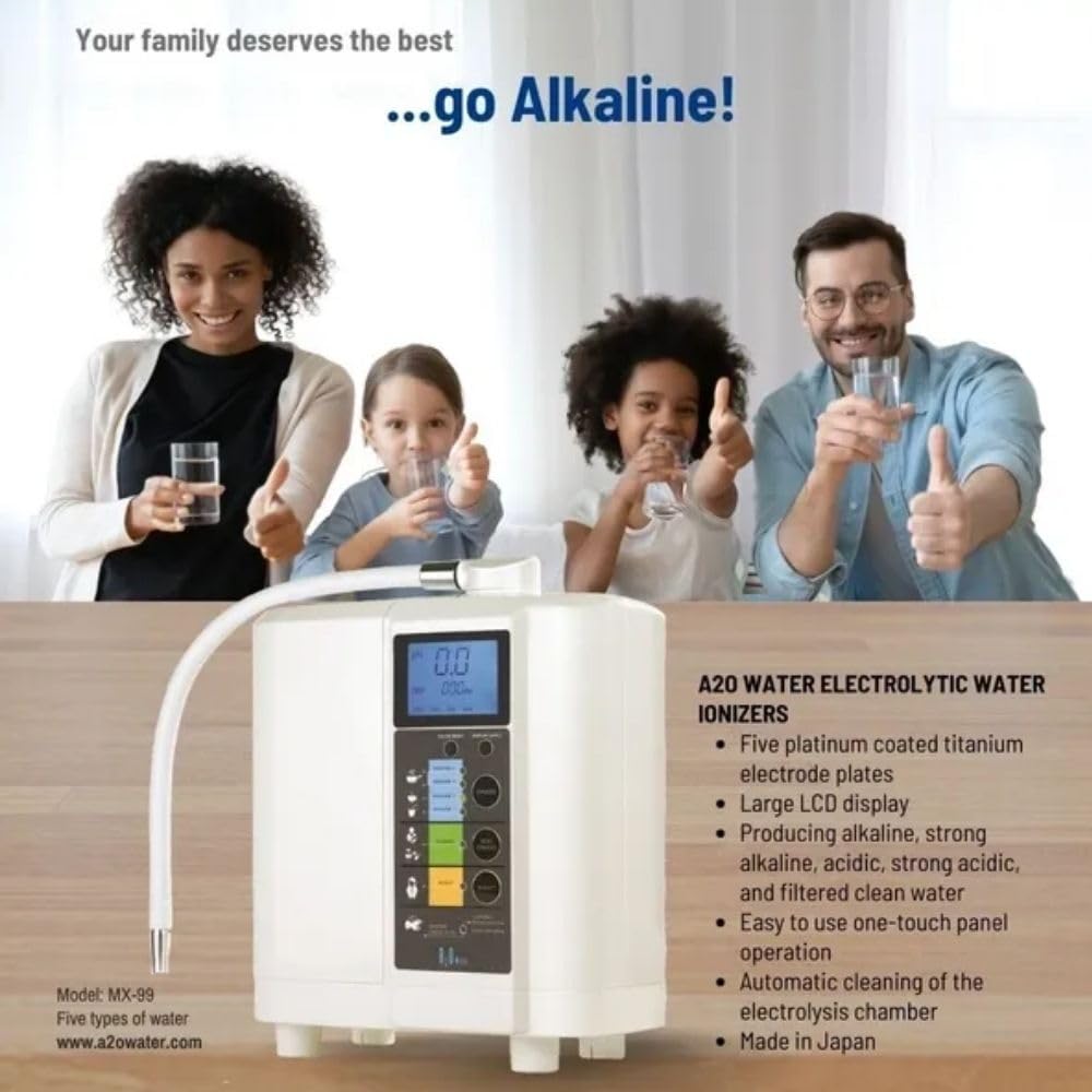 A2O Water Ionizer MX 99 Provides 5 Types of Water pH 8 5 9 5 Alkaline Water Ph — view 5