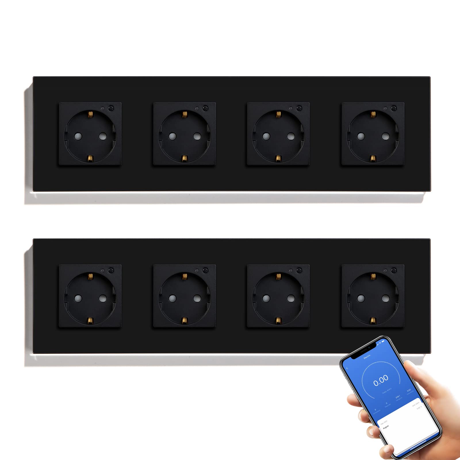 BSEED Enchufe Inteligente con 20W USB y Tipo C,Mate Enchufe Pared Wifi con Medidor Consumo,Control Remoto por APP & Voz,Requiere Cable Neutro,1 Enchufe,Blanco 86mm — view 121