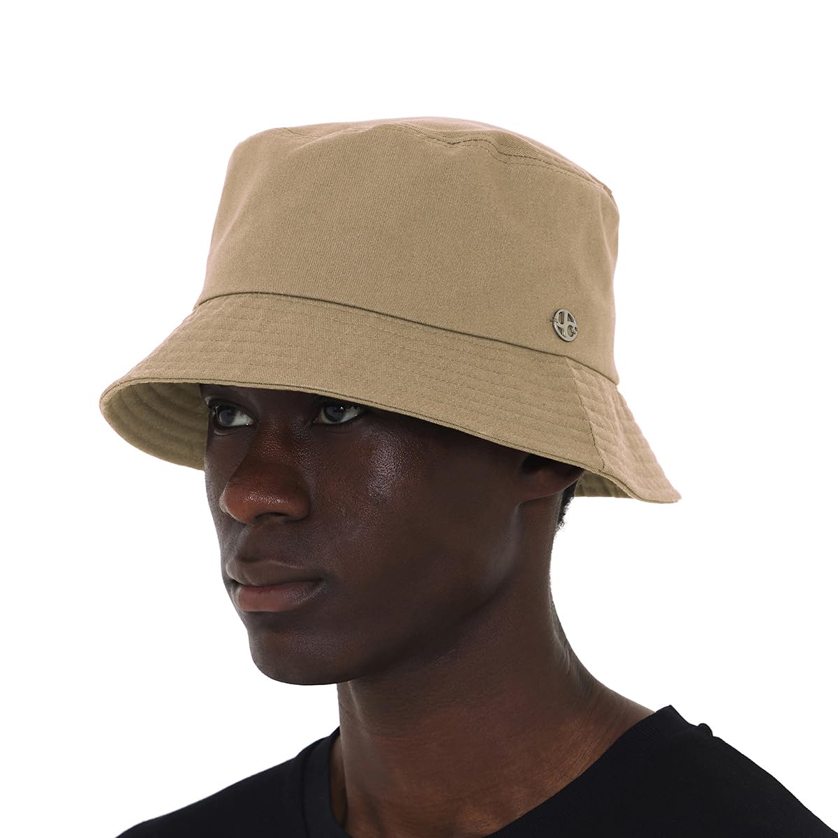 UNDERCONTROL Chapeau Bob Extra Large Surdimensionné XXL Mega pour Grosse Tête Étiquette en Acier Cousue À La Main Couleur Unie Unisexe Grande Taille Chapeau De Soleil Coréen Protection UV