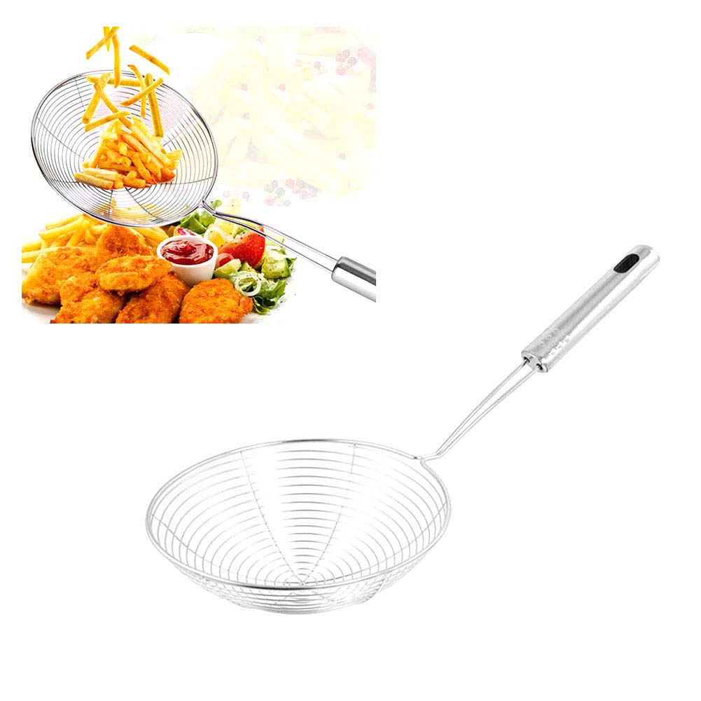 Buy Spider Strainer Skimmer Stainless Steel Ladle Wire Spoon with Long