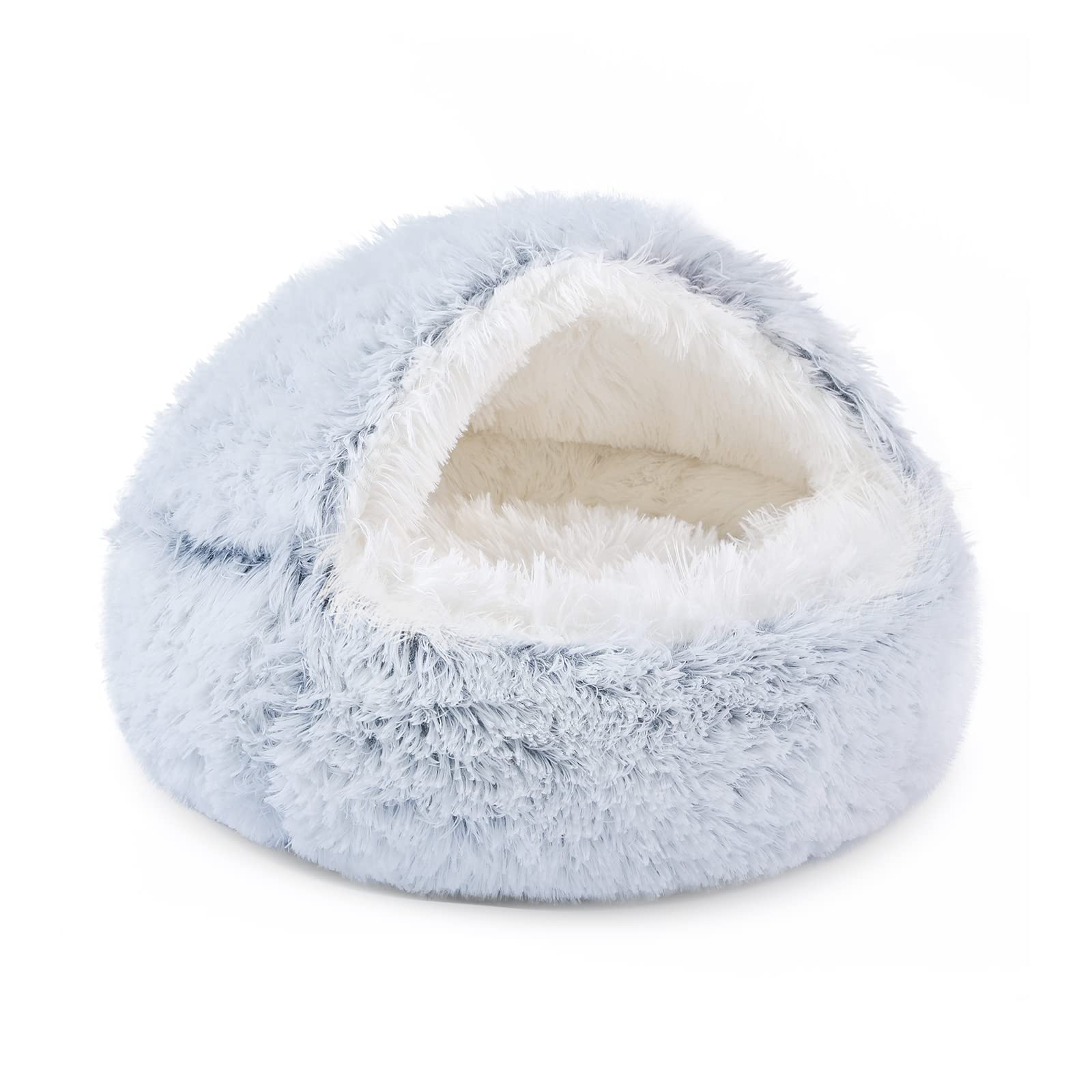 NOYAL Round Hooded Donut Dog Bed โ image 1