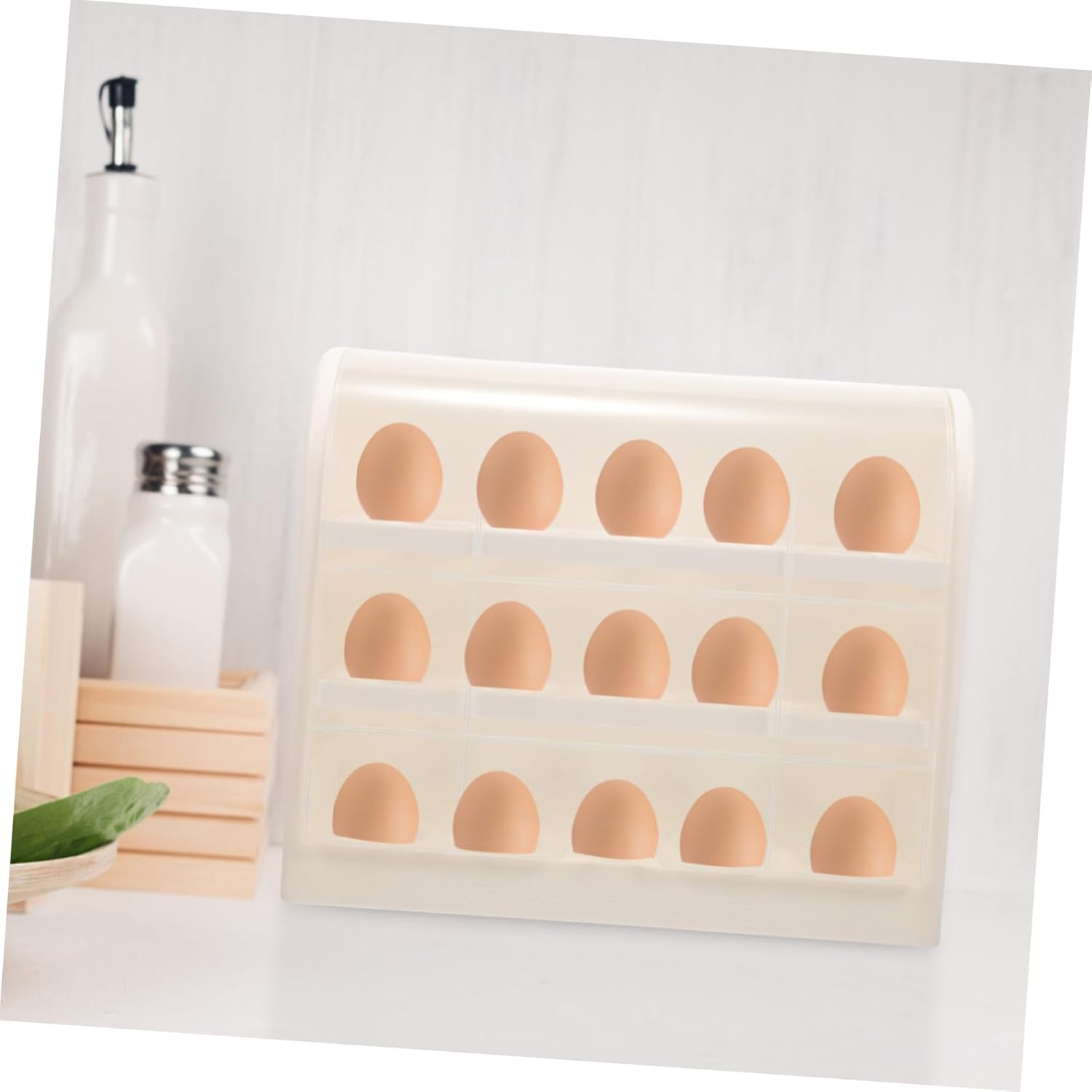 3pcs Egg Storage Box Egg Holder Egg Container Egg Rack Eggs Storage Shelf Egg Storage Shelf Egg Organizer for Refrigerator Desktop Egg Holder Freestanding Egg Holder Egg Tray