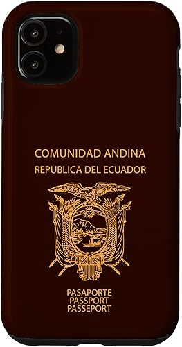 Miniatura 7 de Funda para iPhone 11 Pro Max Ecuador, pasaporte de Ecuador, bandera de Ecuador
