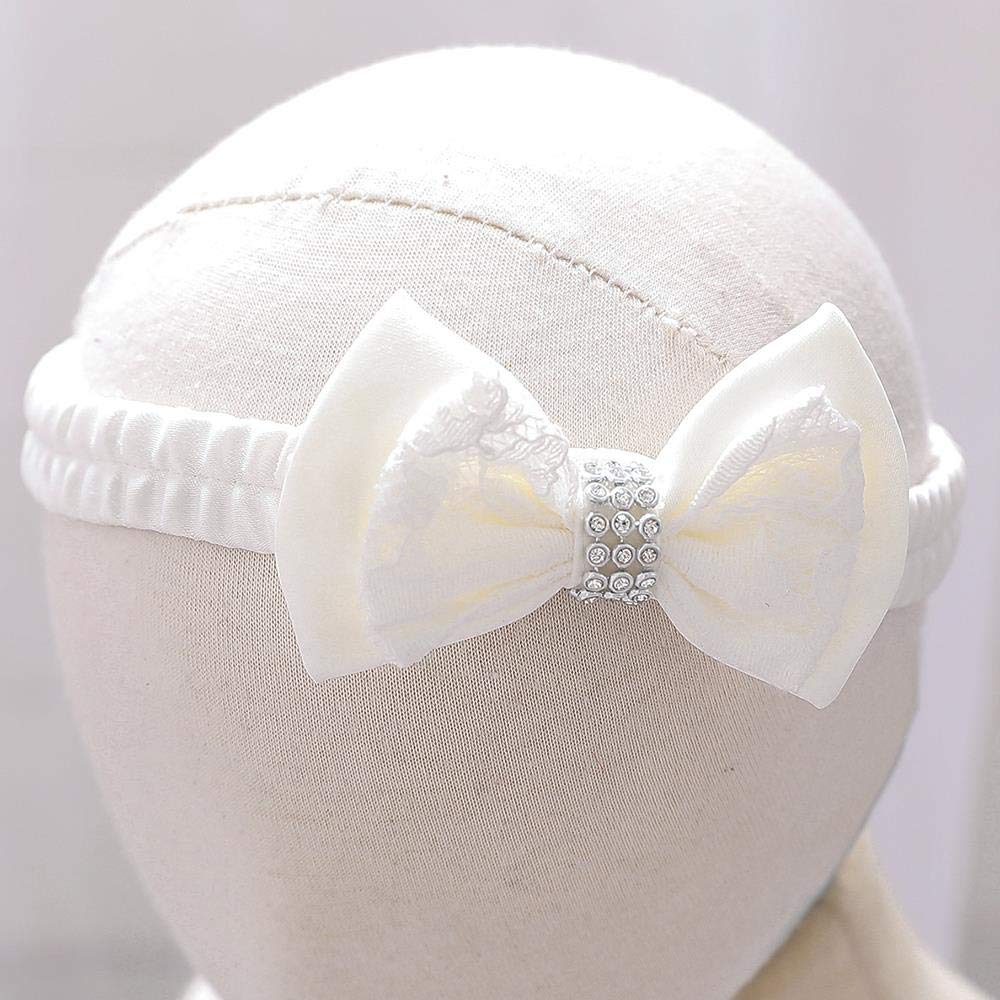 Lito Angels Robe Demoiselle d'honneur avec Bandeau pour Bebe Fille, Robe en Dentelle pour Ceremonie Mariage, Taille 3-18 Mois, 426