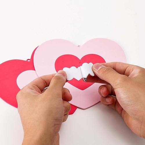 Miniatura 5 de TINYFUTURE 18 juegos de coronas de espuma para el día de San Valentín, kits de manualidades, decoración autoadhesiva de corazón, letras de corazón,