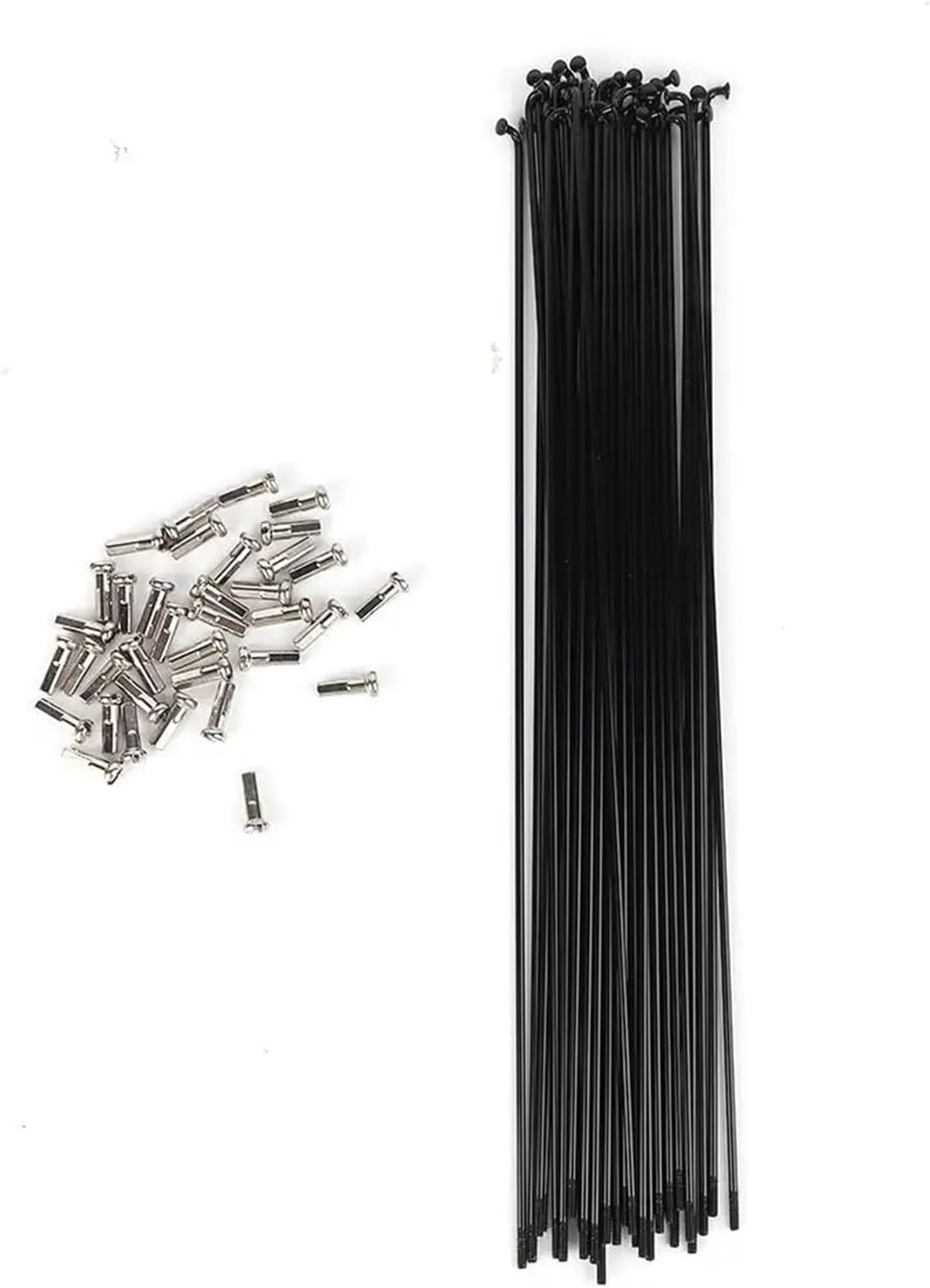 36Pcs 14G 2.0MM Steel Spokes/Nipple for Mountain Road Bike Wheel - 2mm Diameter, 259mm/261mm Bike Spoke Parts Cycling