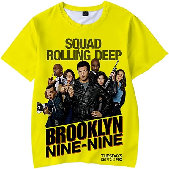Amazon.com: IGSDMR Brooklyn Nine-Nine 3D T Shirts Women Men Short Sleeves Brooklyn 99 Harajuku 