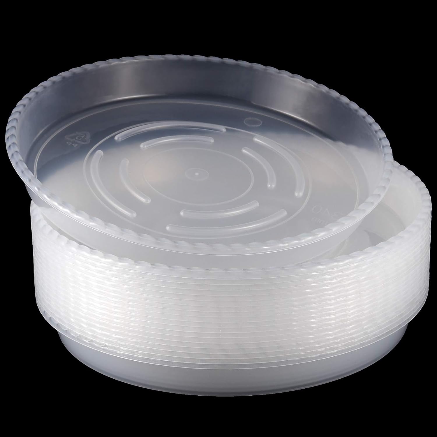 20 Pack 13 Inch Plant Saucers, Clear Plastic Plant Tray for Flower Pots, Plant Saucer Drip Tray for Indoor and Outdoor Plants