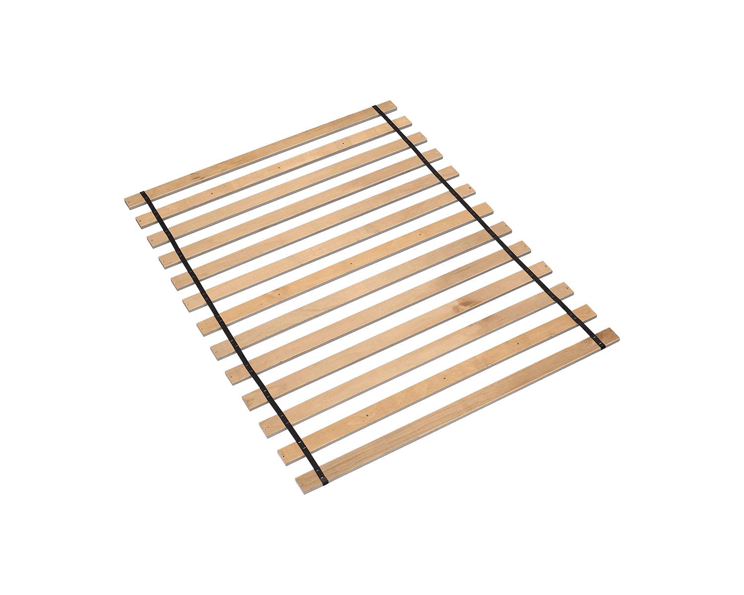 Signature Design by Ashley Wooden Mattress Support Bunkie Board Roll Slat with Nylon Cord, King, Beige