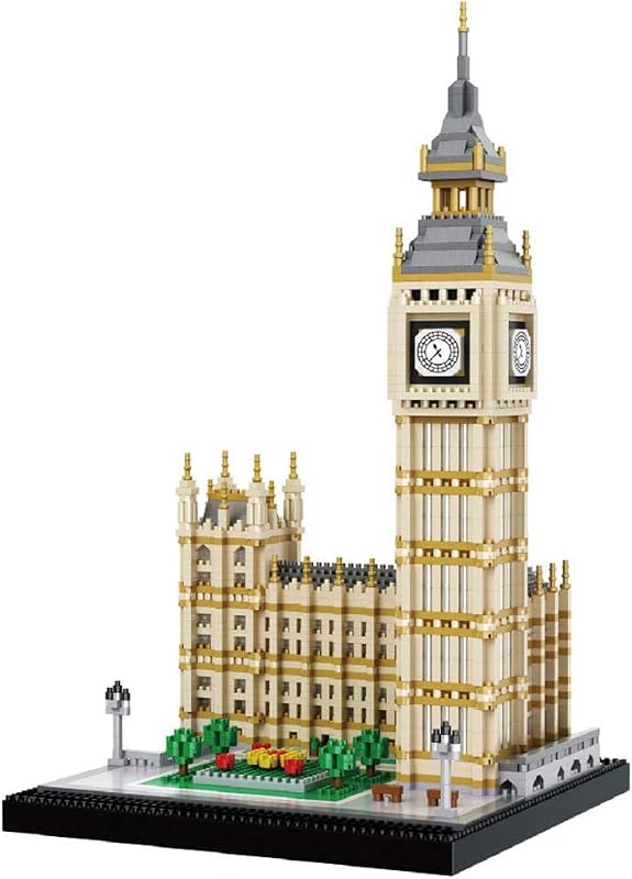 Real Big Ben Micro Building Blocks Set (3600PCS) - World Famous Architectural Model Toys Gifts for Kid and Adult