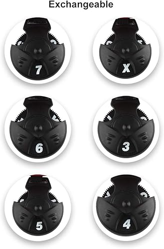 Miniatura 6 de AnduxFundas de cabeza de palo de golf híbridos set de 4con intercambiable Número Etiquetas