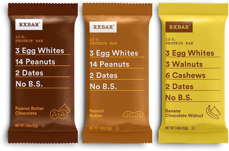 RXBARPeanut Butter Banana, Protein Bar, High Protein Snack, Gluten Free, 1.83 Oz (Pack of 24)