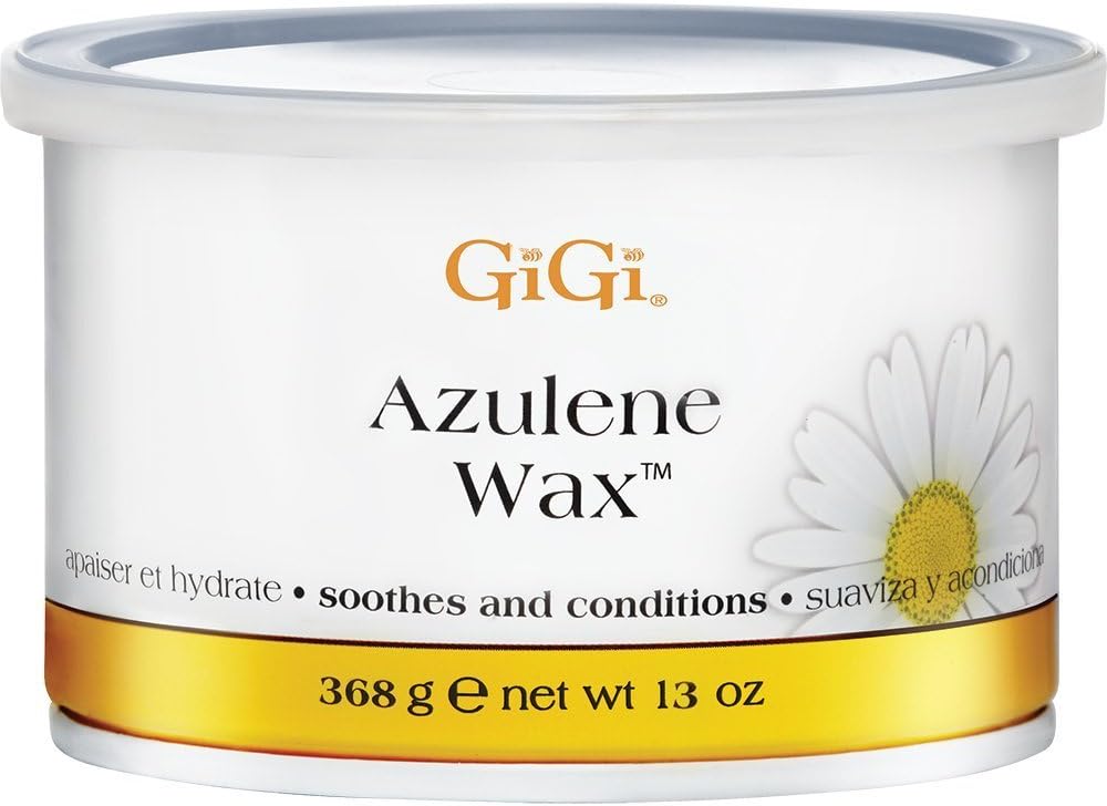 Azulene Wax – Soothing Soft Wax for Hair Removal, Ideal for Face, Body, Legs & Sensitive Skin, 13 oz, 3 Pack