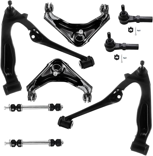 Miniatura 256 de Detroit Axle - Kit de brazos de control de extremo delantero RWD para Dodge Ram 03-06 2500 3500, 2 brazos de control superior con rótula 2 varillas