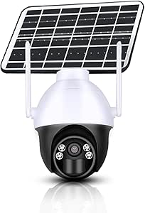 Solar Outdoor Camera, 3MP Pixel Solar Safety Camera, Color Night Vision, 4G/WiFi,PIR Motion Detection, bidirectional Audio IP65 Waterproof Level(4G Cellular Version, CW18) asin的图片