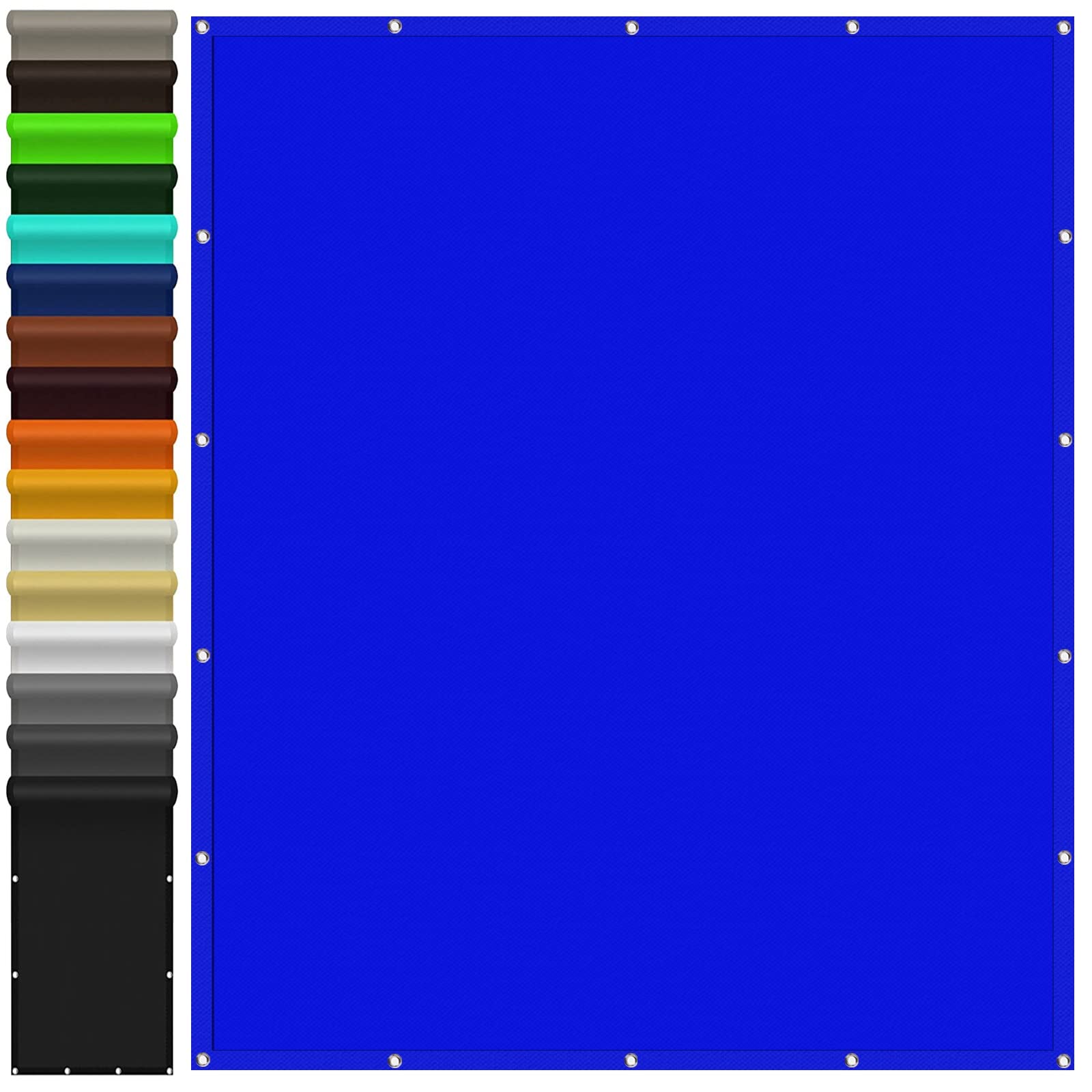 Toldo hidrófugo para terraza y camping azul oscuro de 2x6,5 m