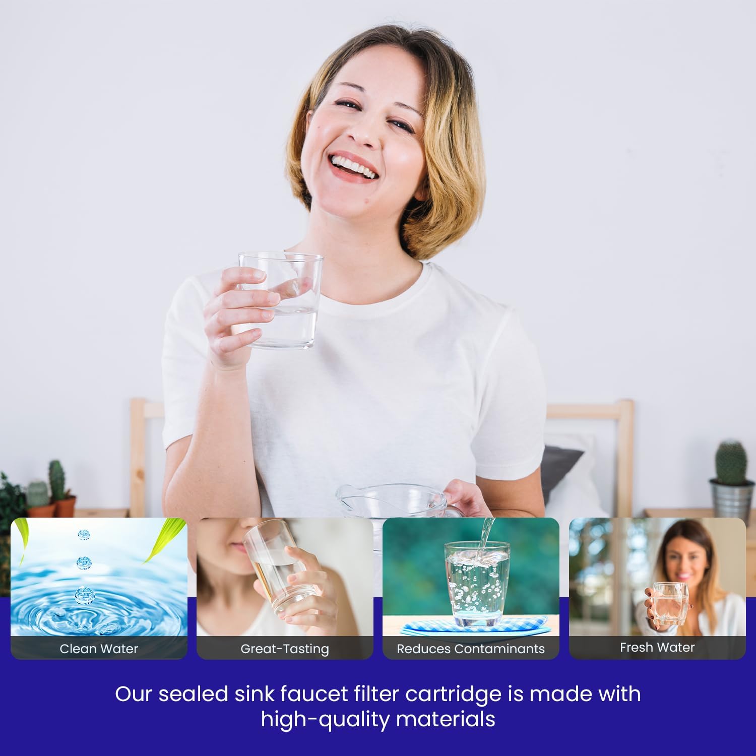 Crystal Quest Faucet Mount Filter Cartridge – Advanced Multi-Stage Filtration for Chlorine, Heavy Metals, VOCs, & More 6-12 Months Lifespan, Easy Tool-Free Installation [Pack of 2]