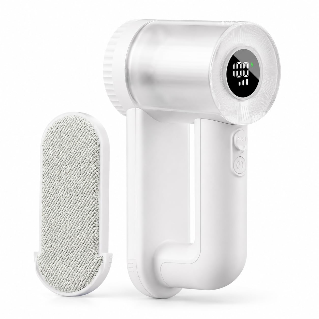 Rasoir Anti Bouloche, Anti Bouloche, Rasoir a Bouloche, Rasoirs Anti-Peluches, Coupe Bouloches Blanc avec Ecran LED Numerique Et Grande Batterie 1800mah, pour Vetements, Pulls en Laine