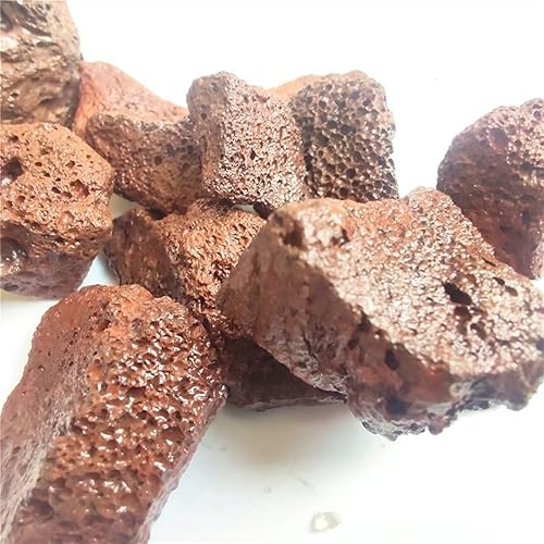 Miniatura 3 de WGPHD Piedra de filtro de roca volcánica negra y roja natural, perfecta para ambientes acuáticos ecológicos, pecera, acuario, piedra decorativa