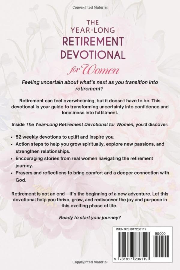 Image of The Year-Long Retirement Devotional for Women: 5-Minute Devotions to Find Purpose, Gain Fulfillment, & Strengthen Relationships as you Gracefully Transition into this New Chapter of Life