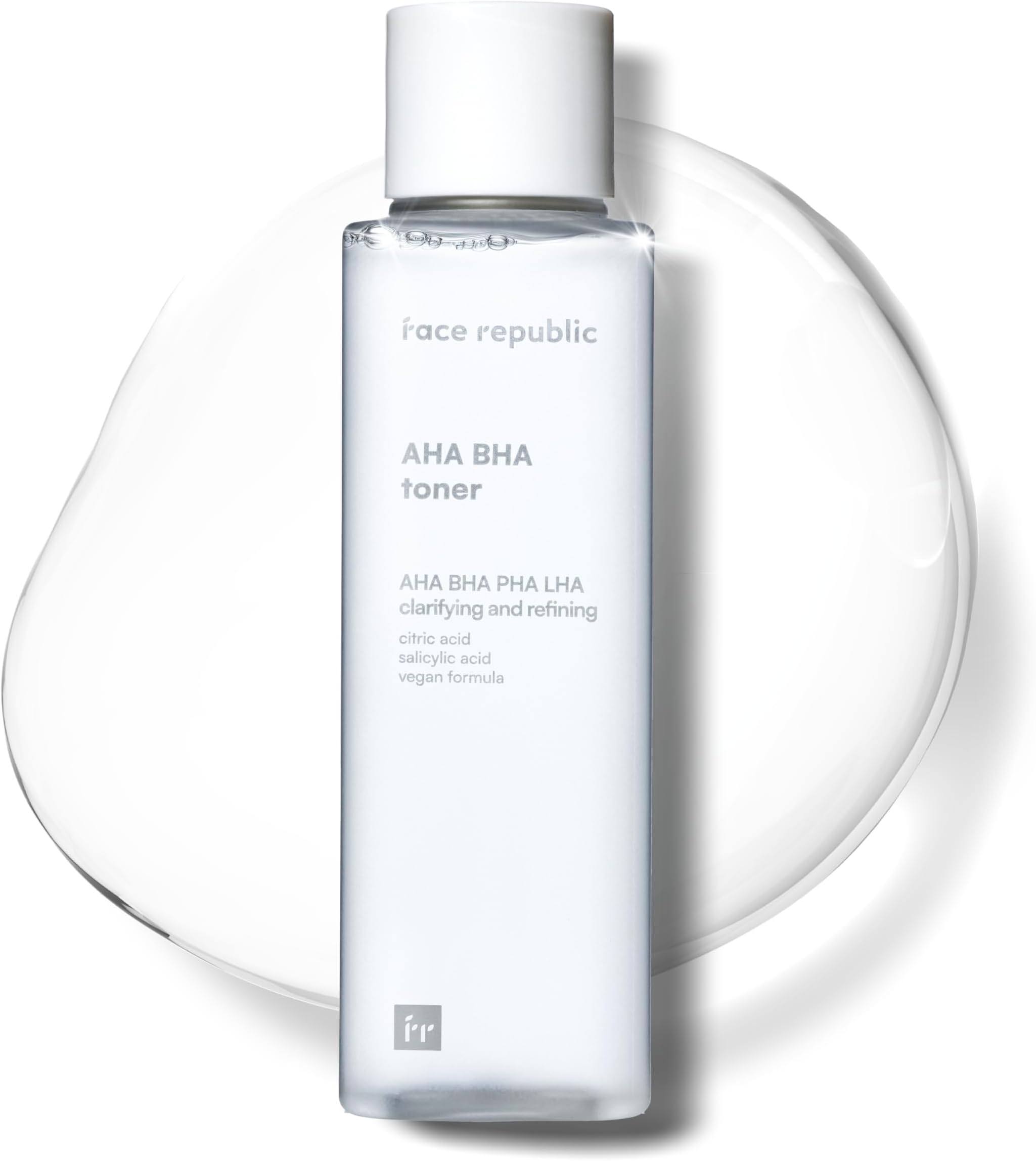 AHA/BHA Toner 160ml 5.41 fl oz | Clarifying, Refining, Hydrating | Pore Care, Gentle Exfoliation | AHA BHA PHA LHA | for Oily, Sensitive Skin | Alcohol-Free | Vegan Korean Skincare